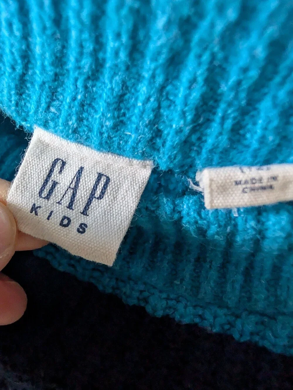 Gap Girls Rainbow Colorblock Stripe Knit Sweater Dress Cotton Blend Sz XL 12